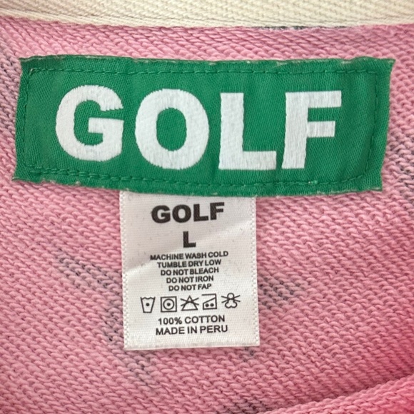 Men's GOLF WANG Find Some Time Pink and Red Flower Crewneck Sweatshirt - Size L - Picture 15 of 16